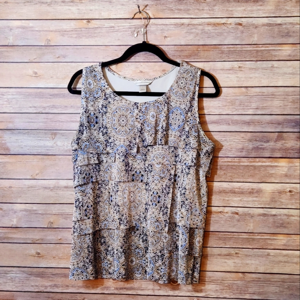 Sleeveless Ruffled top